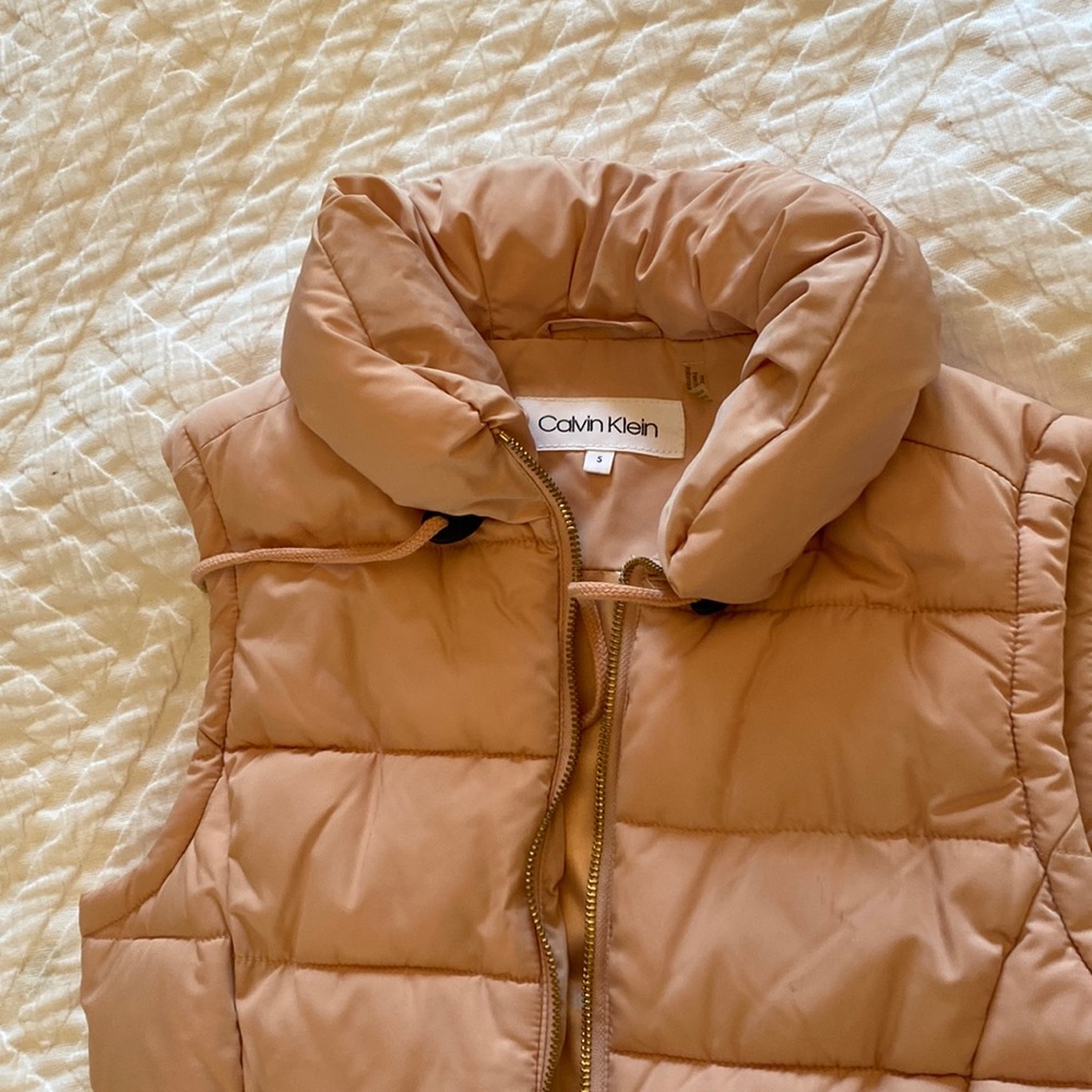 Pink puffer vest